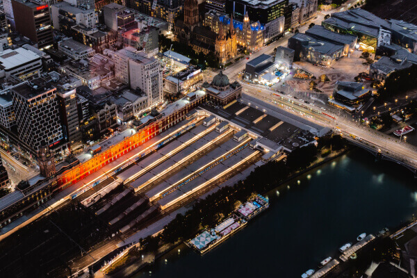 melbourne at night